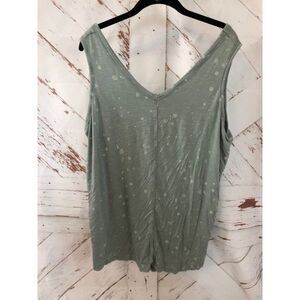 Maurices size 1 1x 24/7 green tie dye tank top